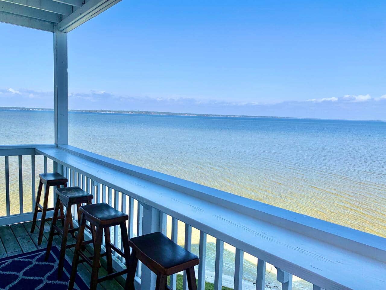 Balcony with lots of seating, Tranquil Seas, Innerarity Townhomes, Perdido Key FL