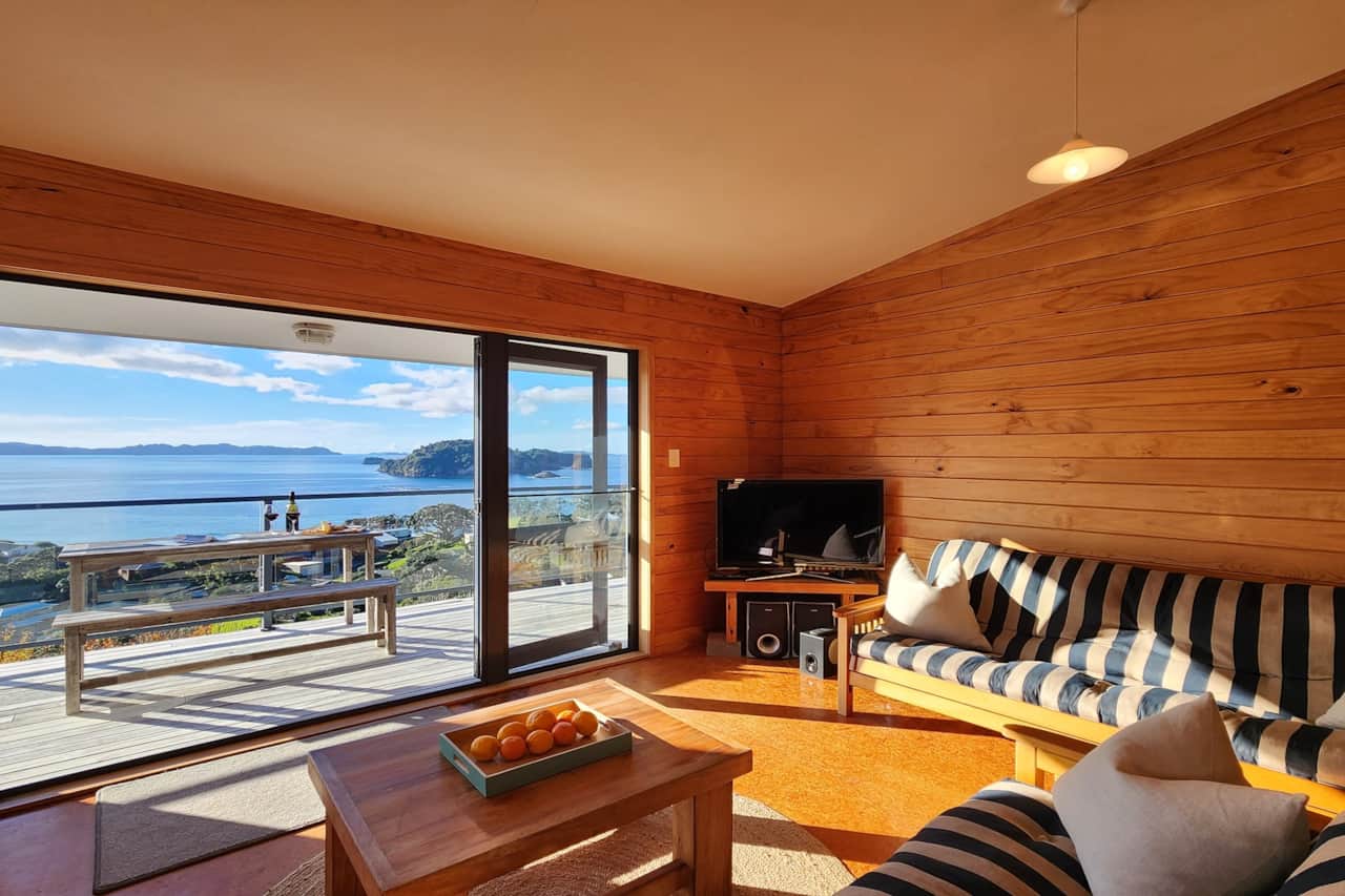 Lounge with sea views