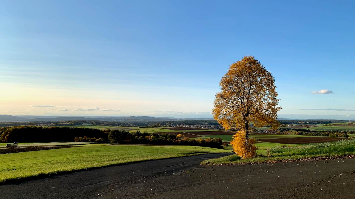 Panorama über Bamberg bis zum Steigerwald Panorama über Bamberg bis zum Steigerwald