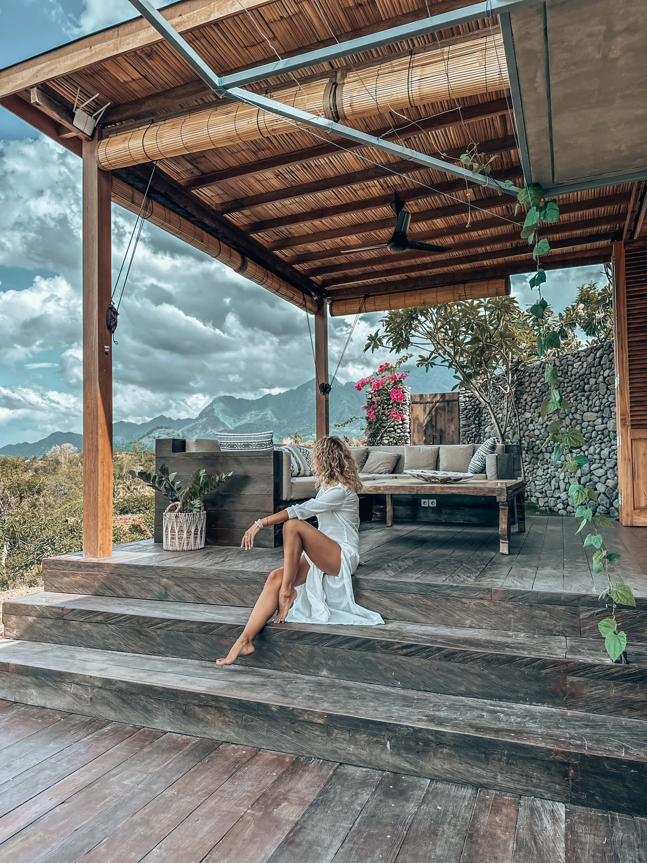 Exterior view of Villa Marigold with lush gardens and elegant design