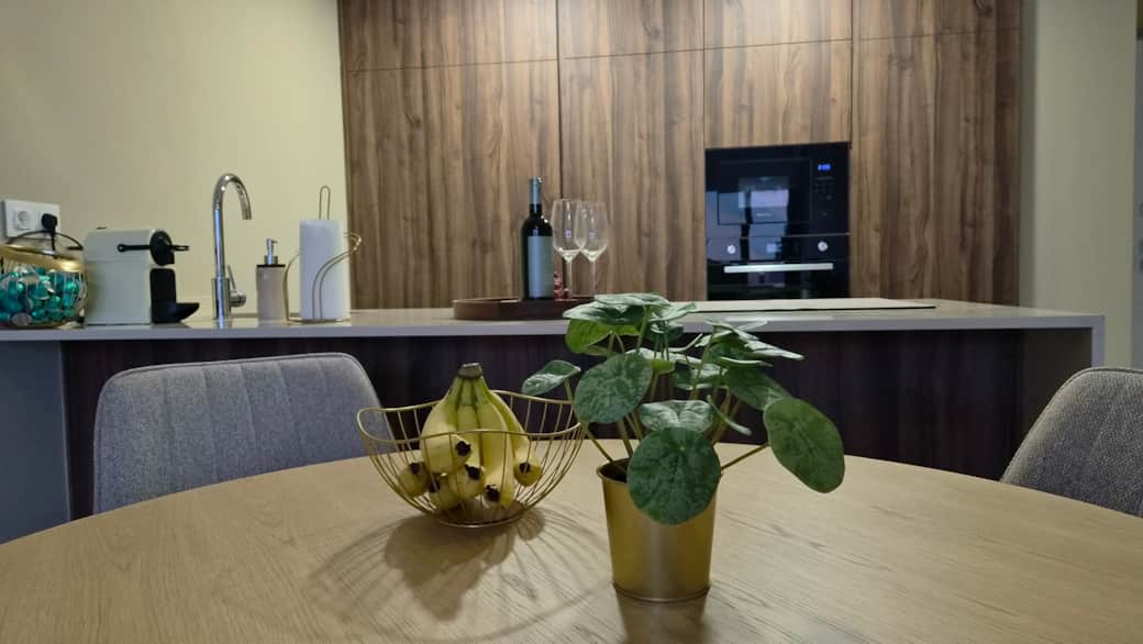 Kitchen full with amenities