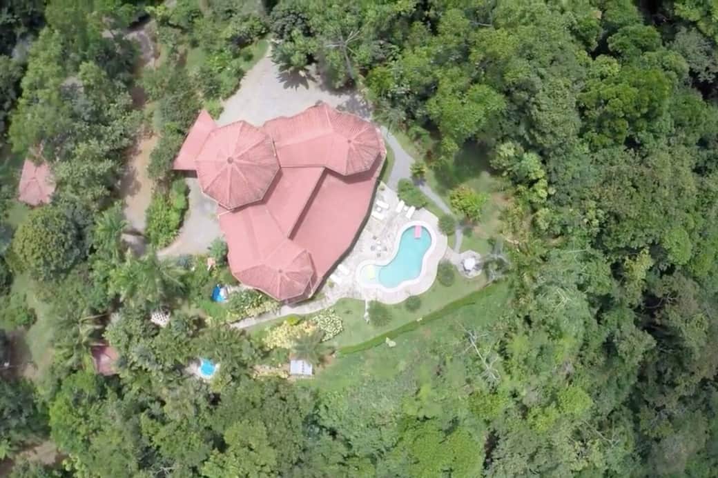 aerial view of house - there are 60 acres of private reserve surrounding aerial view of house - there are 60 acres of private reserve surrounding