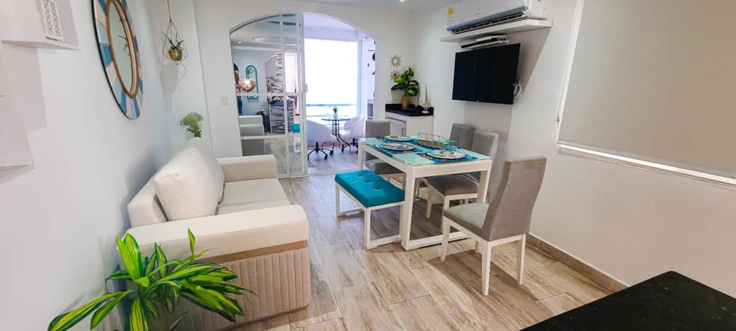 Apartamento en cartagena playamar sala nueva
