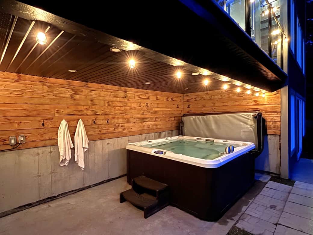 Spa avec serviette