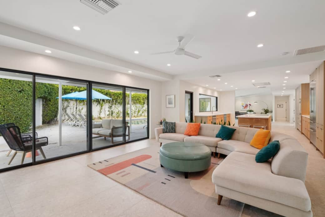 TV Room with large sectional for all to enjoy