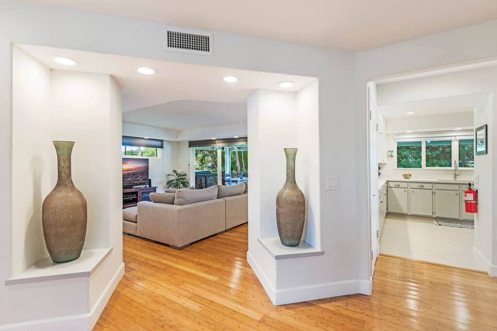 View into living room