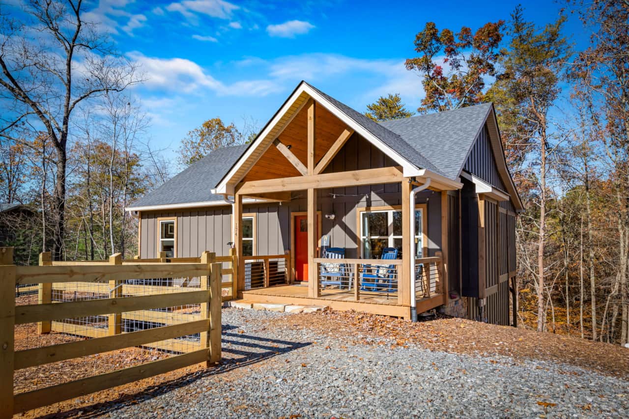 Front Porch with Rocking Chairs