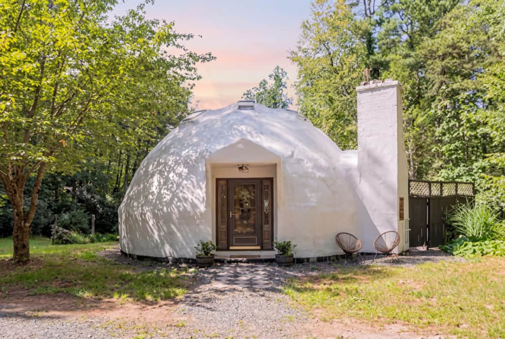 Iconic dome exterior with one-of-a-kind architectural charm.