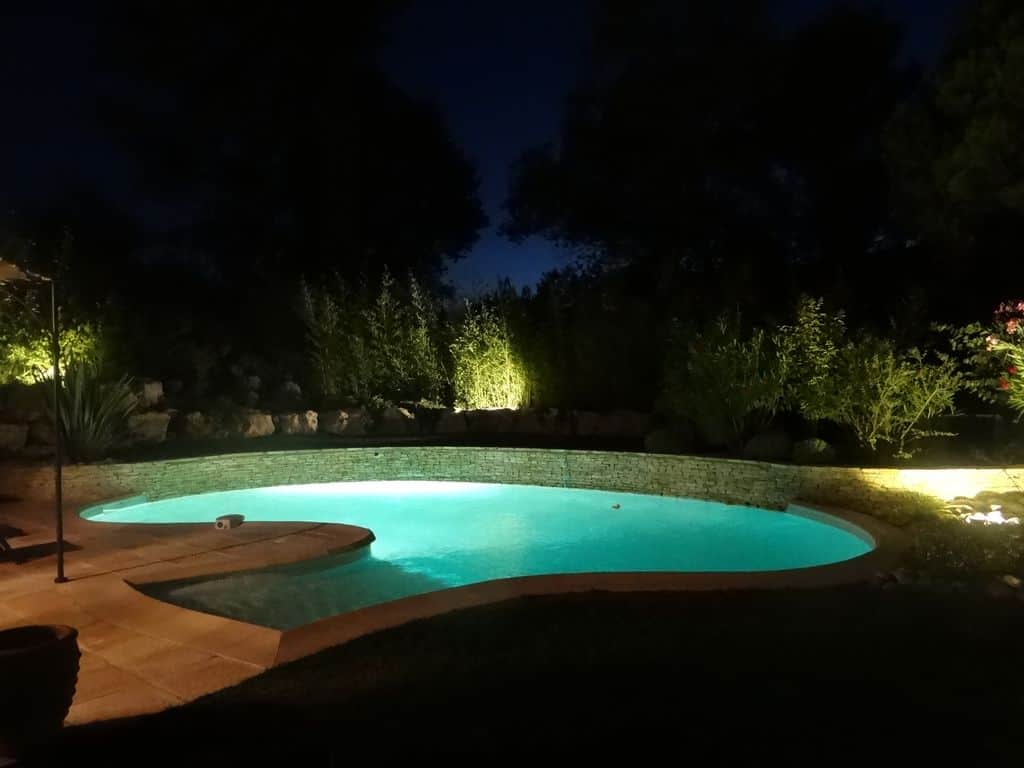Location villa Golf Pont Royal Villa du Lac Eclairage nuit