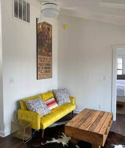 Entry into bedroom on right.  No steps or stairs