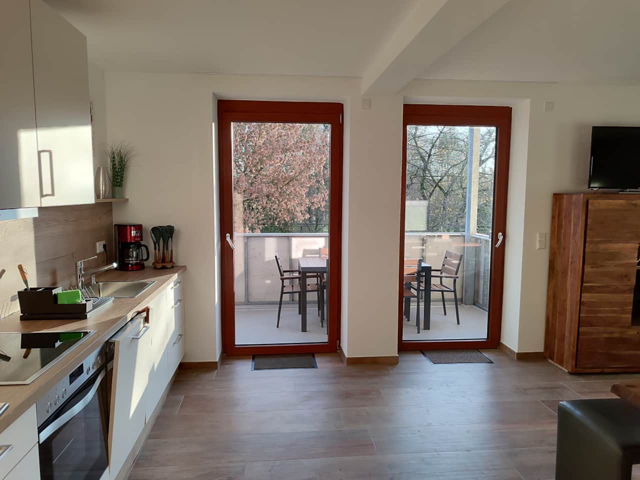 Panorama Blick auf den Balkon