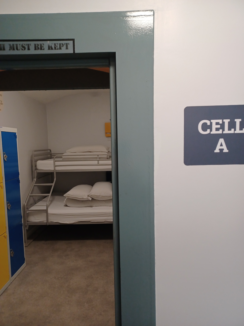 Police cell A outside (c)