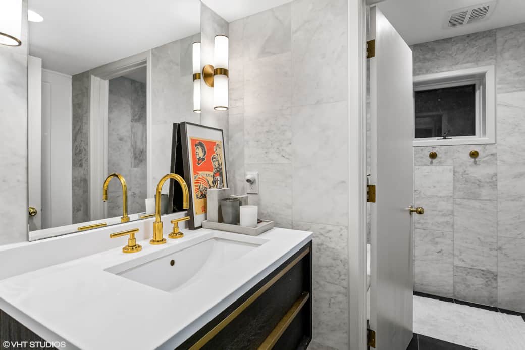 Basement bathroom