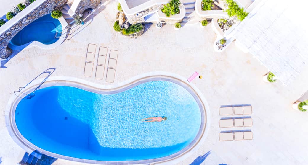 Swimming in the pool