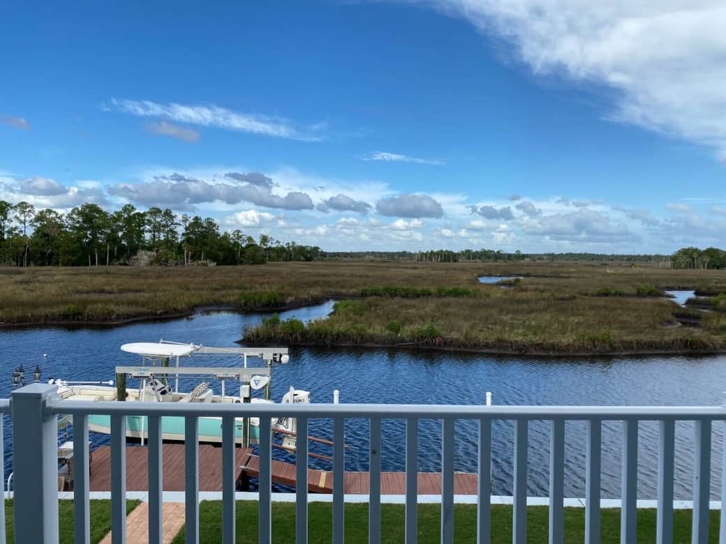 Estuary view from the back porch.