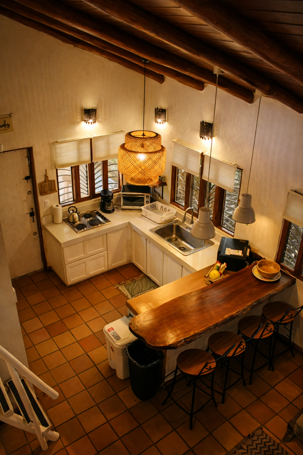 fully stocked kitchen