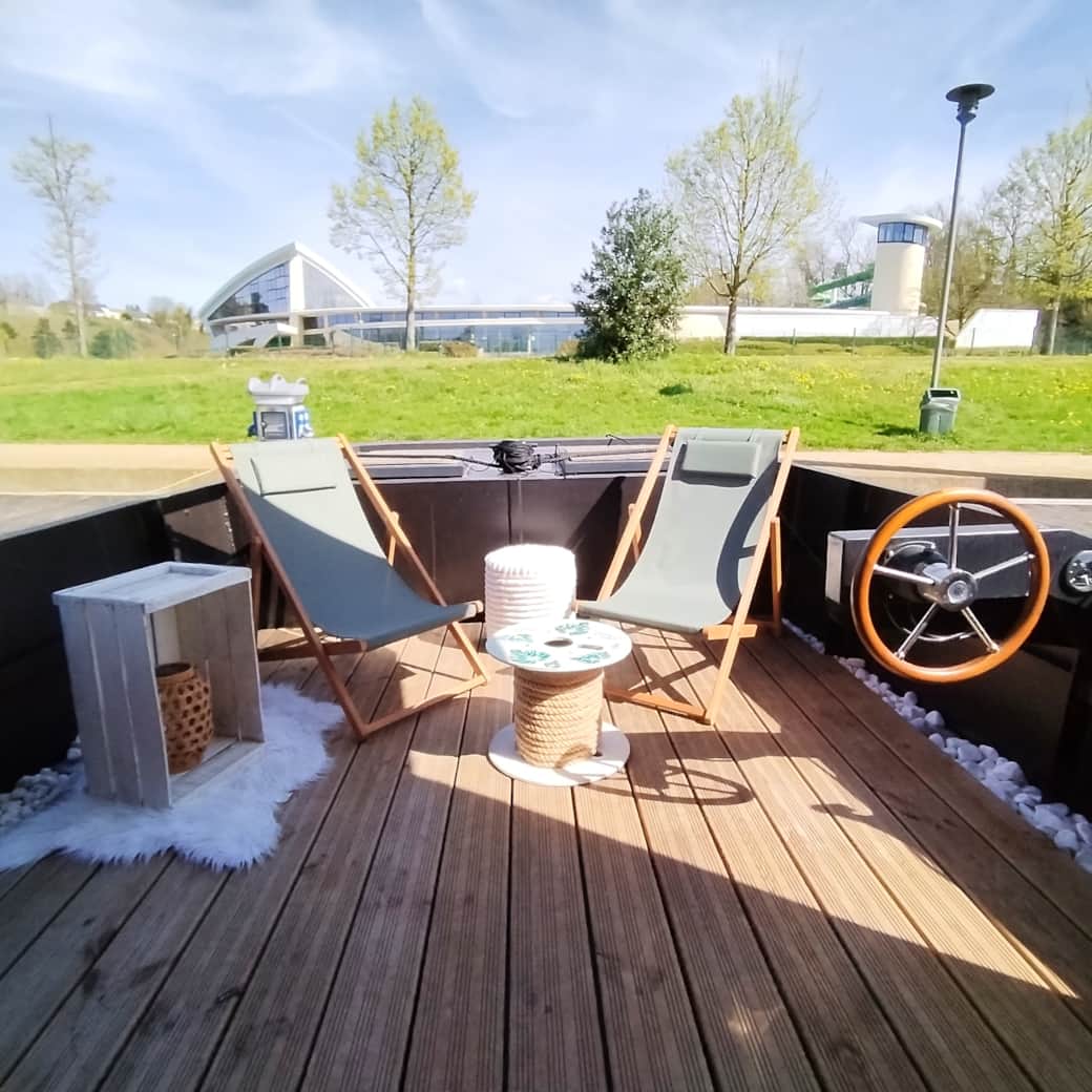 Terrasse avant du bateau