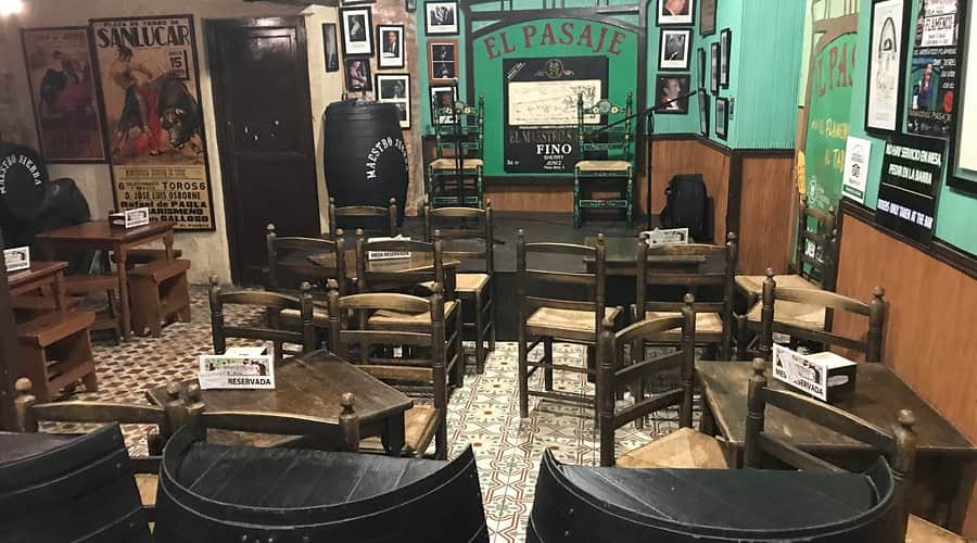 Espectáculo de flamenco en Tabanco El Pasaje Jerez