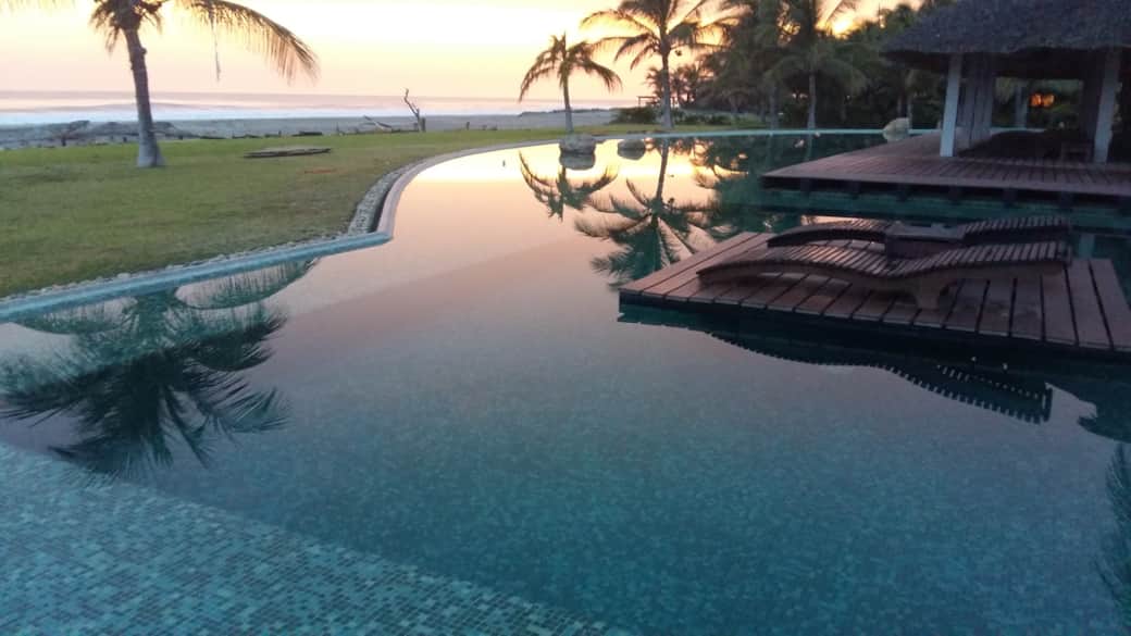 Shared pool and clubhouse