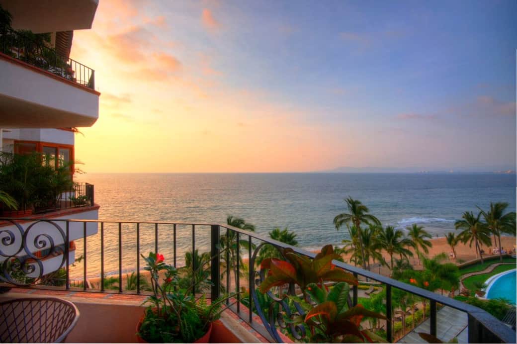 Sunset views from your private balcony