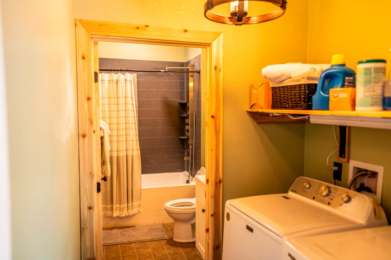 Laundry and full bath