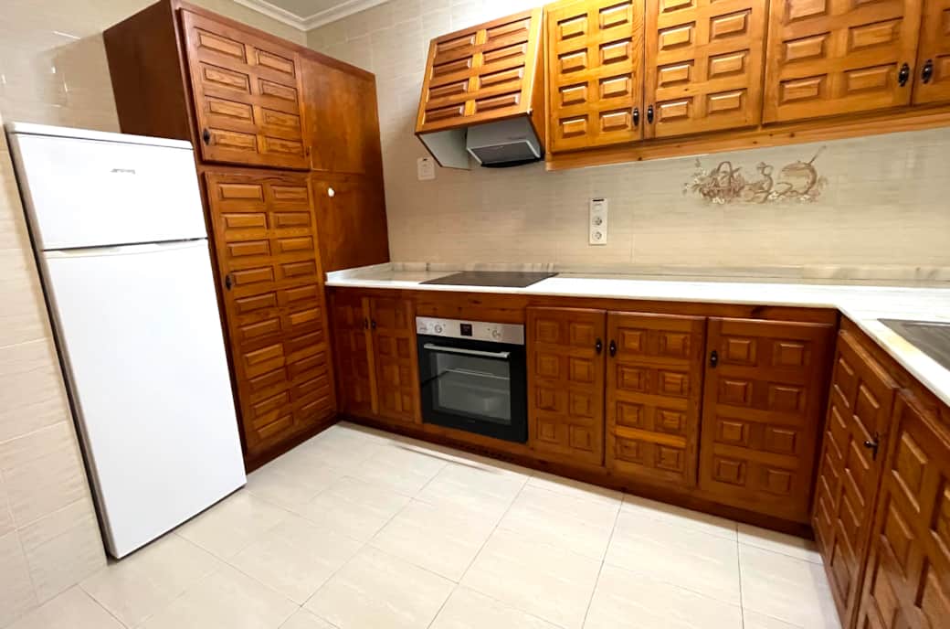 Traditional kitchen with new appliances