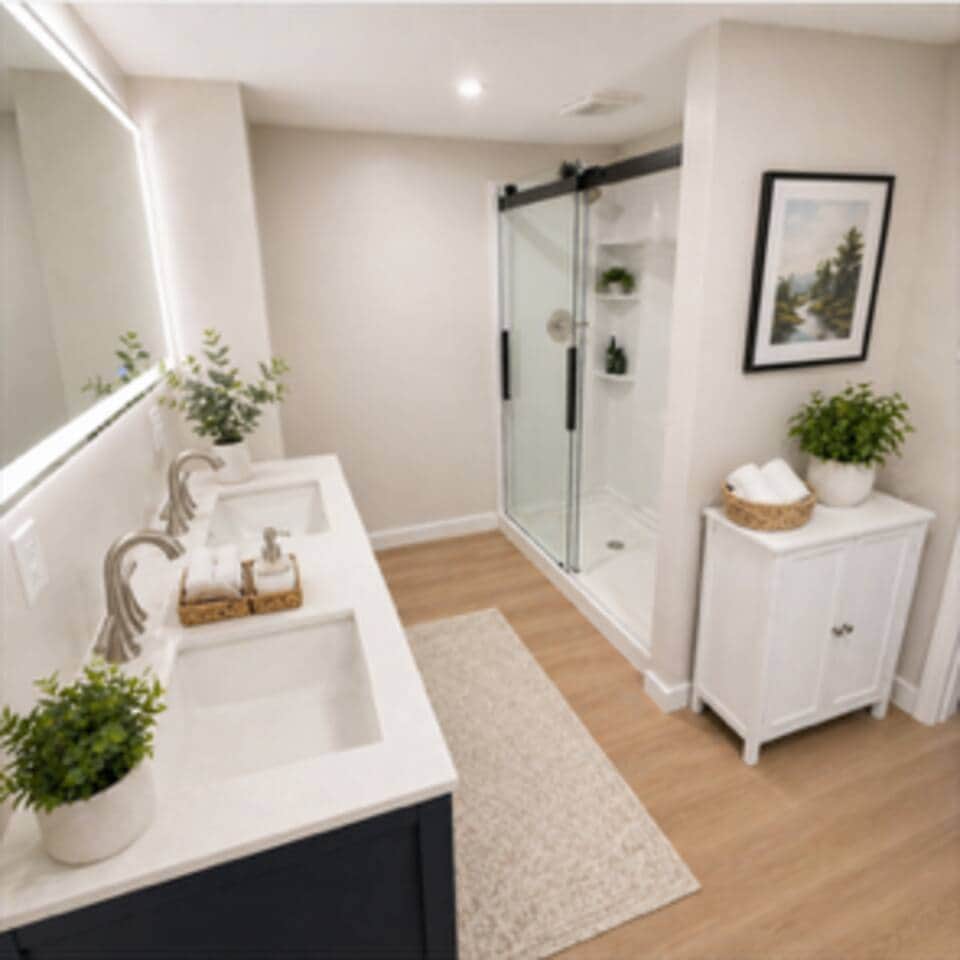 Master Bathroom: Elegantly designed with modern fixtures and natural light for a refreshing retreat!