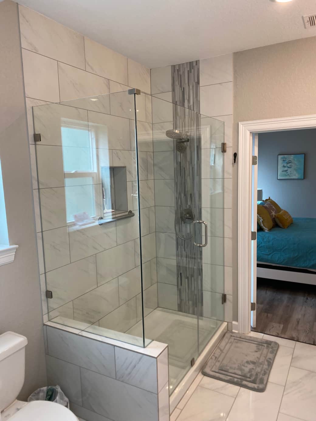 Master shower