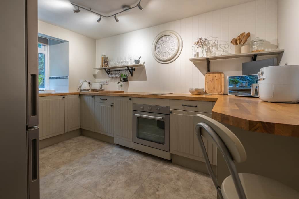 Kitchen dining stools and fridge freezer Kitchen dining stools and fridge freezer