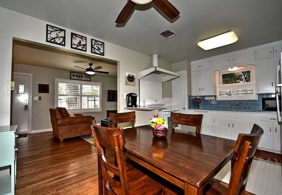 Dining and kitchen
