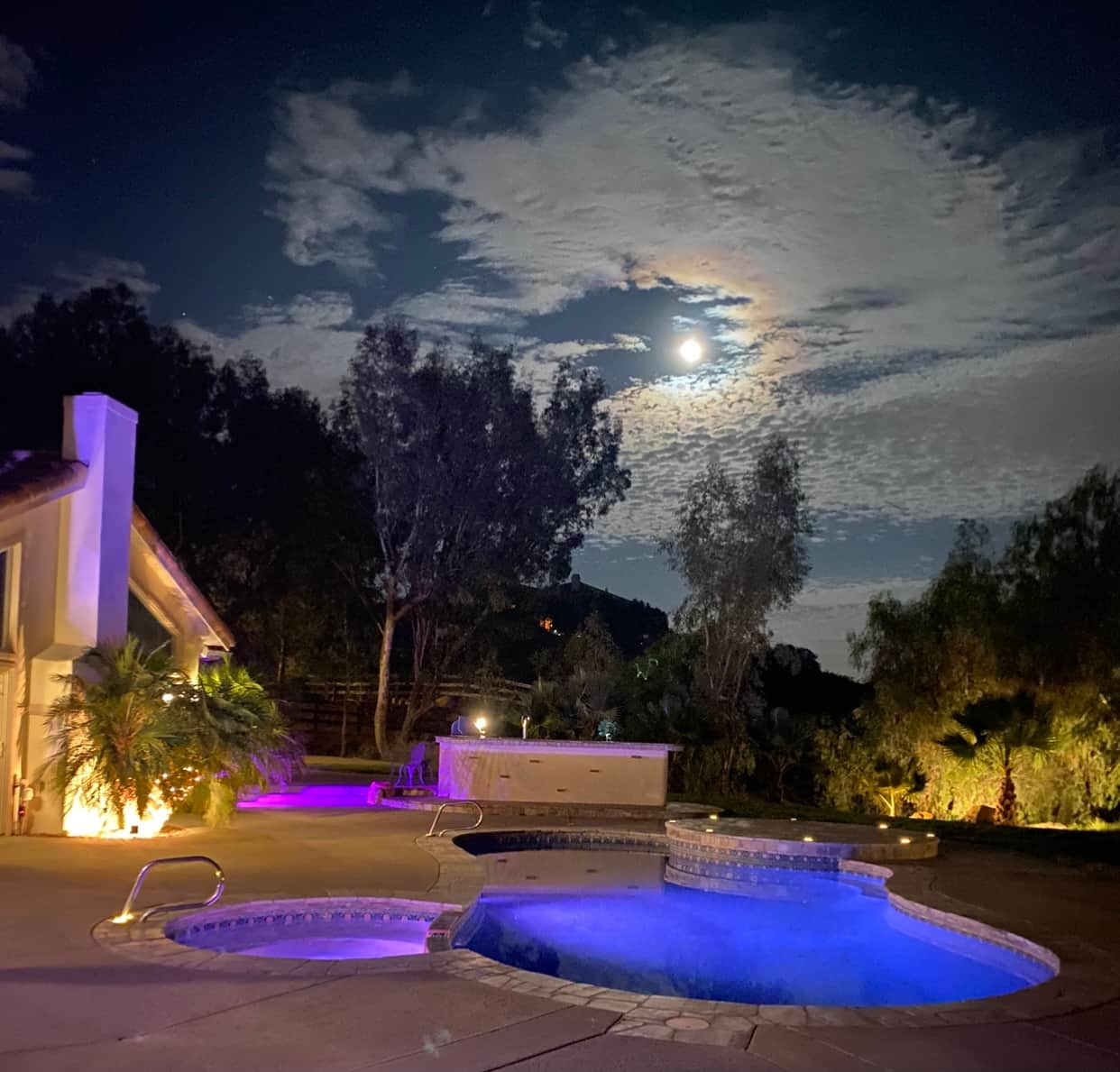 Full Moon at the Pool