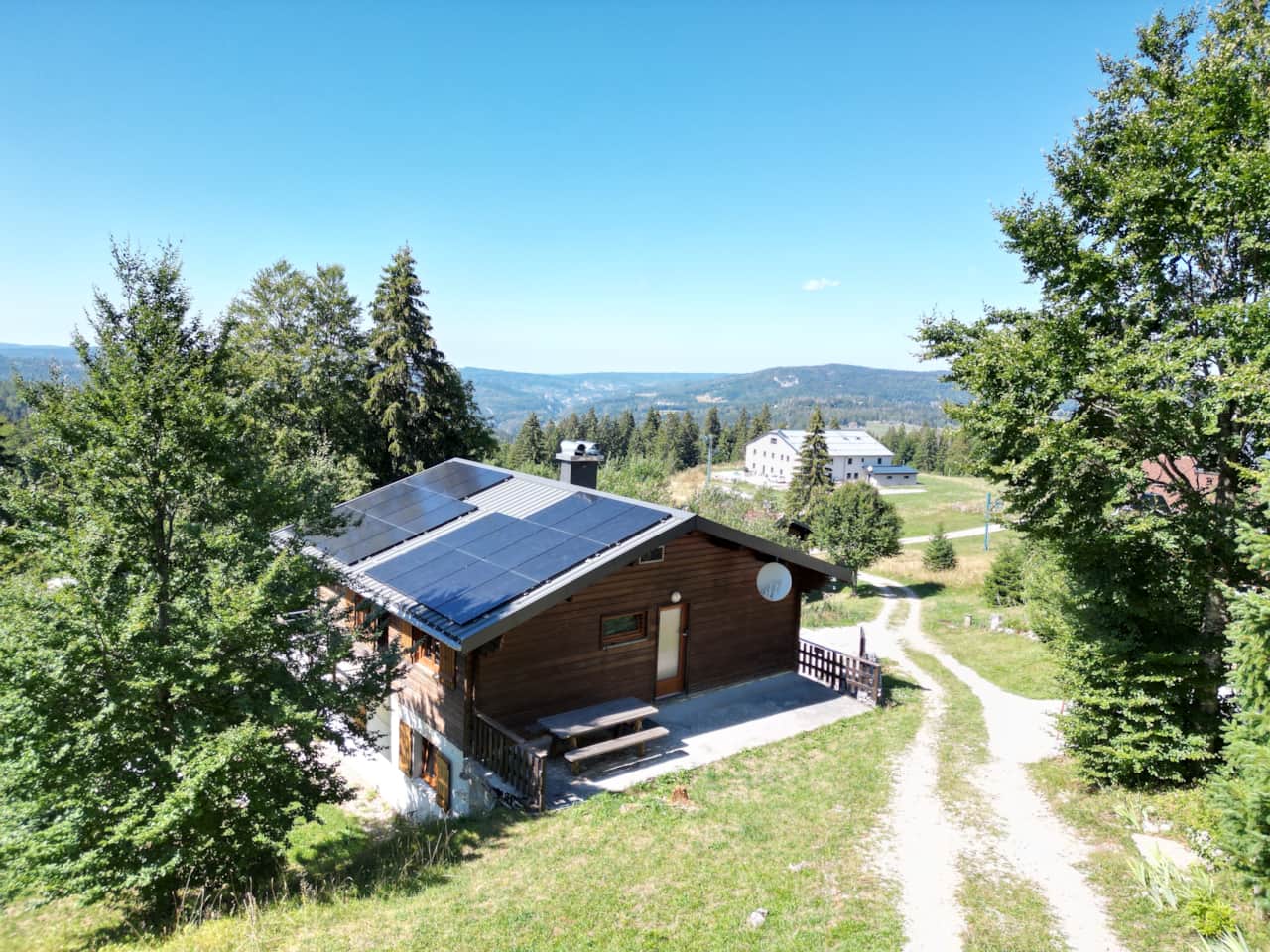 Vue arrière du chalet