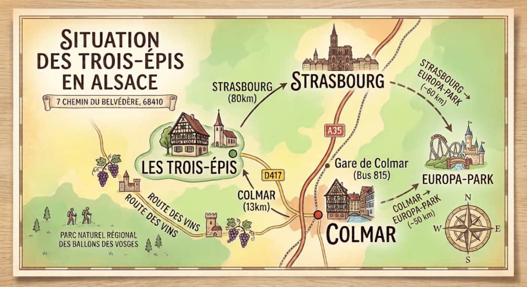 Carte de l'emplacement de l'hébergement
