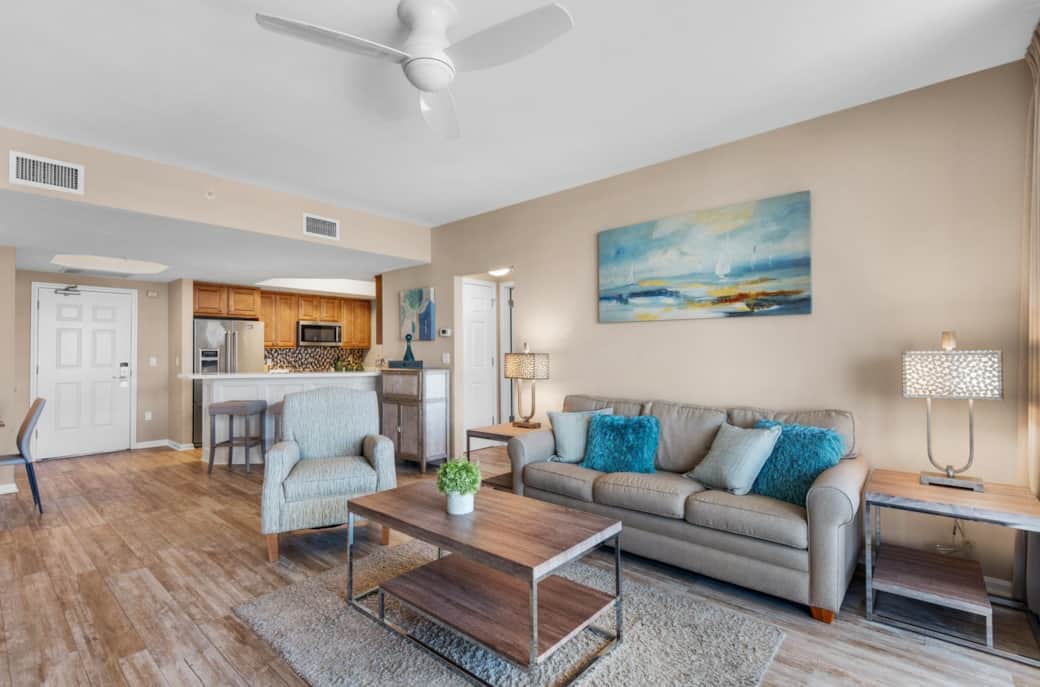 Living + Dining View