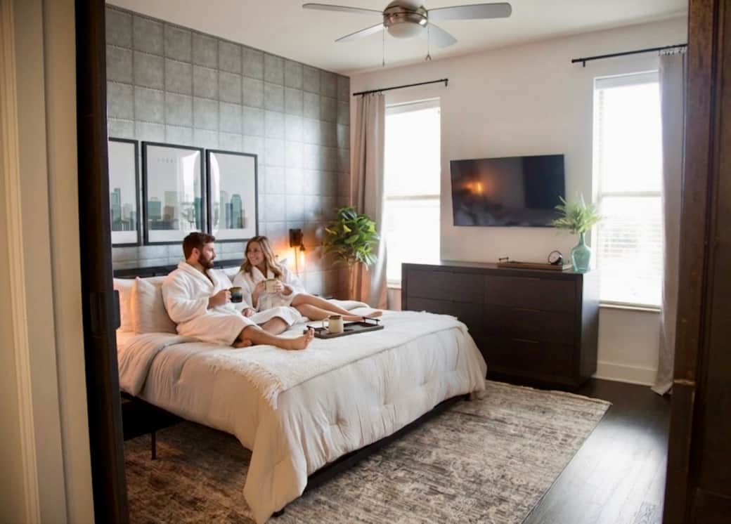 Unwind in style. Coffee, robes, and a king-sized retreat await. Unwind in style. Coffee, robes, and a king-sized retreat await.