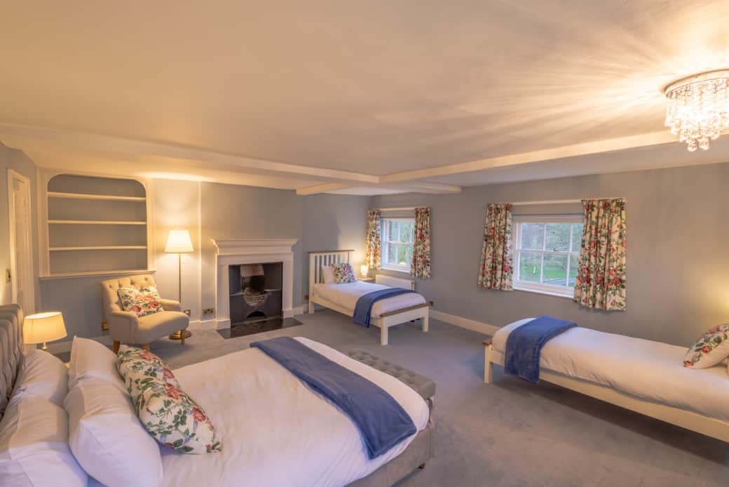 Old Rectory, bedroom 7, view from dressing room door