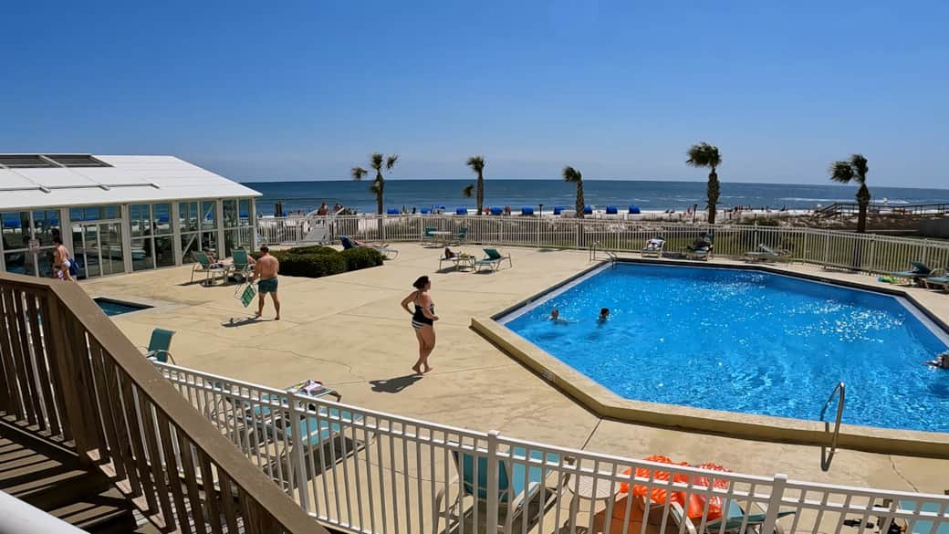 Perdido Sun Resort Beachfront Pool Area