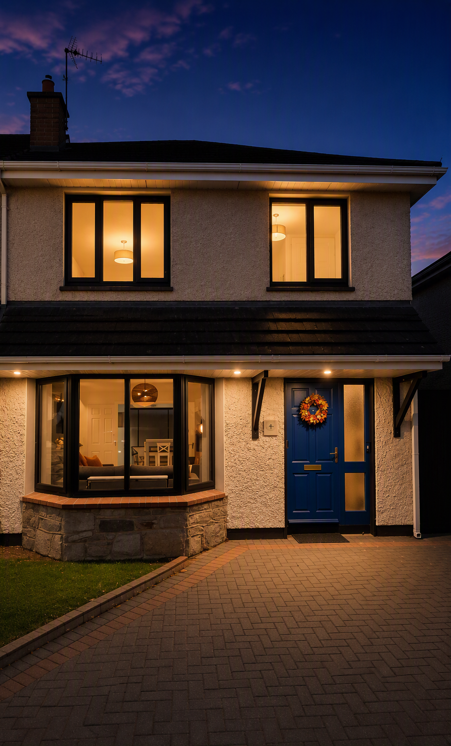 The house with the blue door