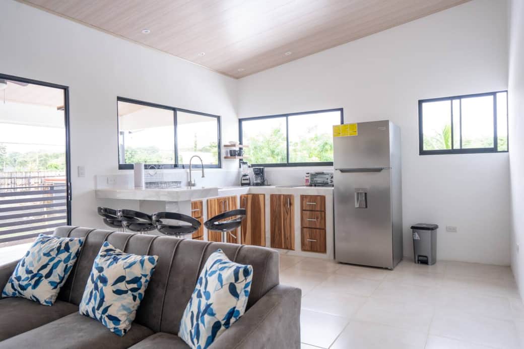Spacious living room and kitchen Spacious living room and kitchen