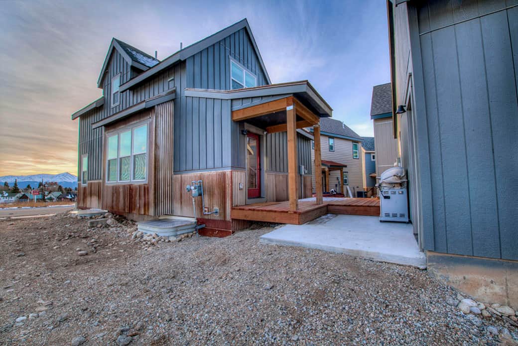 side of chalet
