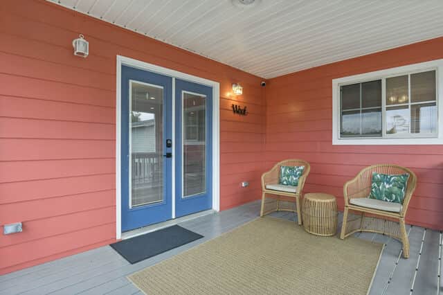 Back Patio off the kitchen is perfect for your morning coffee