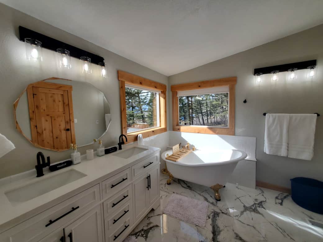 Master Bath with clawfoot tub