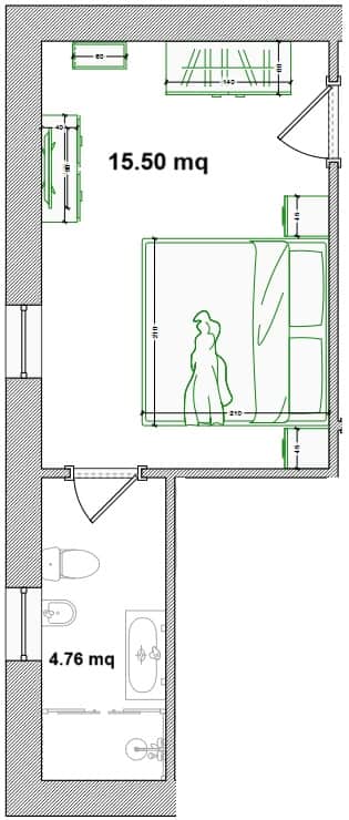 Grundriss Camera Rosa