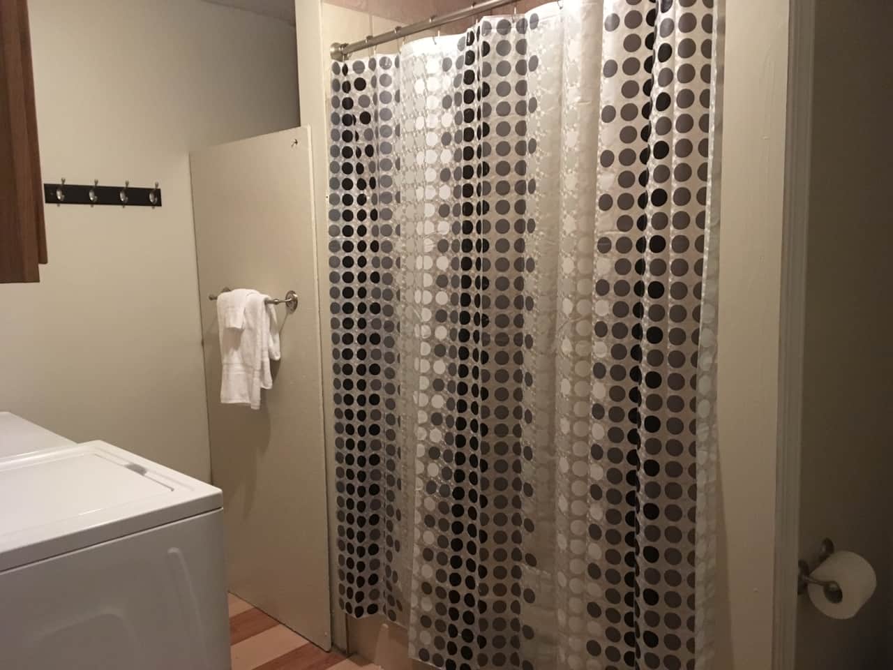 Upstairs bathroom and laundry
