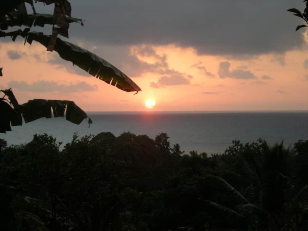 Sonnenuntergang in monrev villa