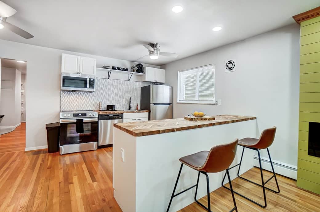 Fully equipped kitchen perfect for extended stays 