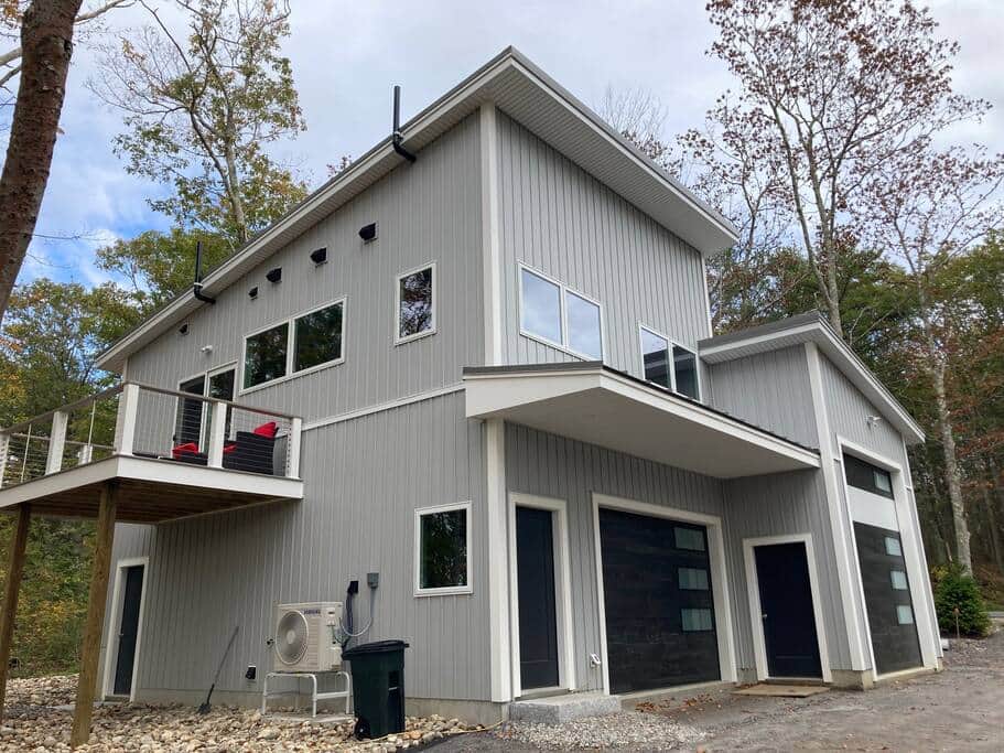 Loft space is the upper level adjacent to the balcony