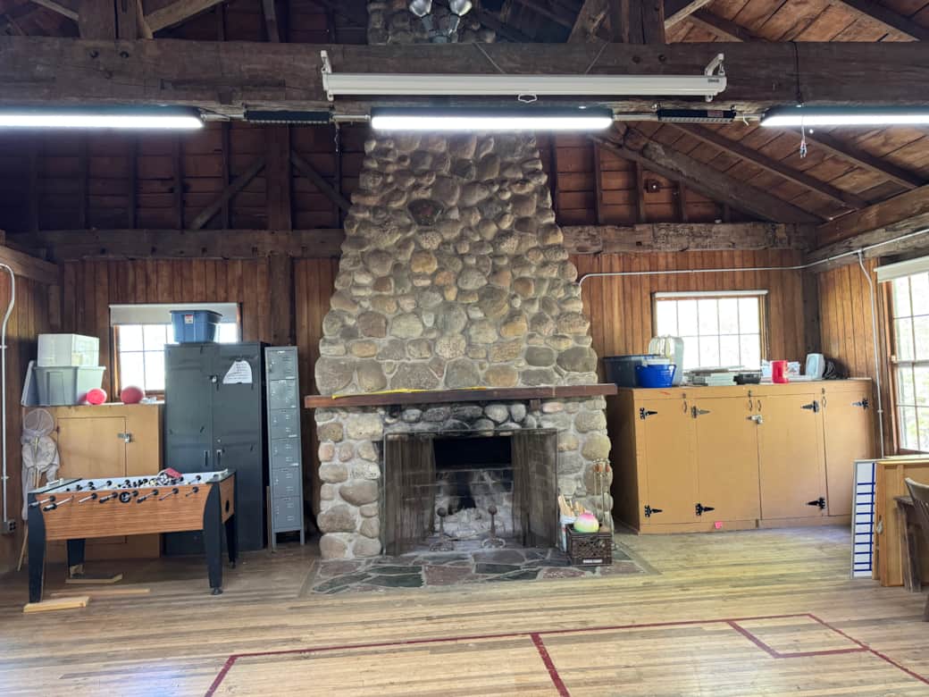 Not so decorated lodge interior