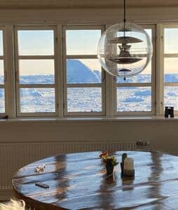 Icebergs floating by the living room