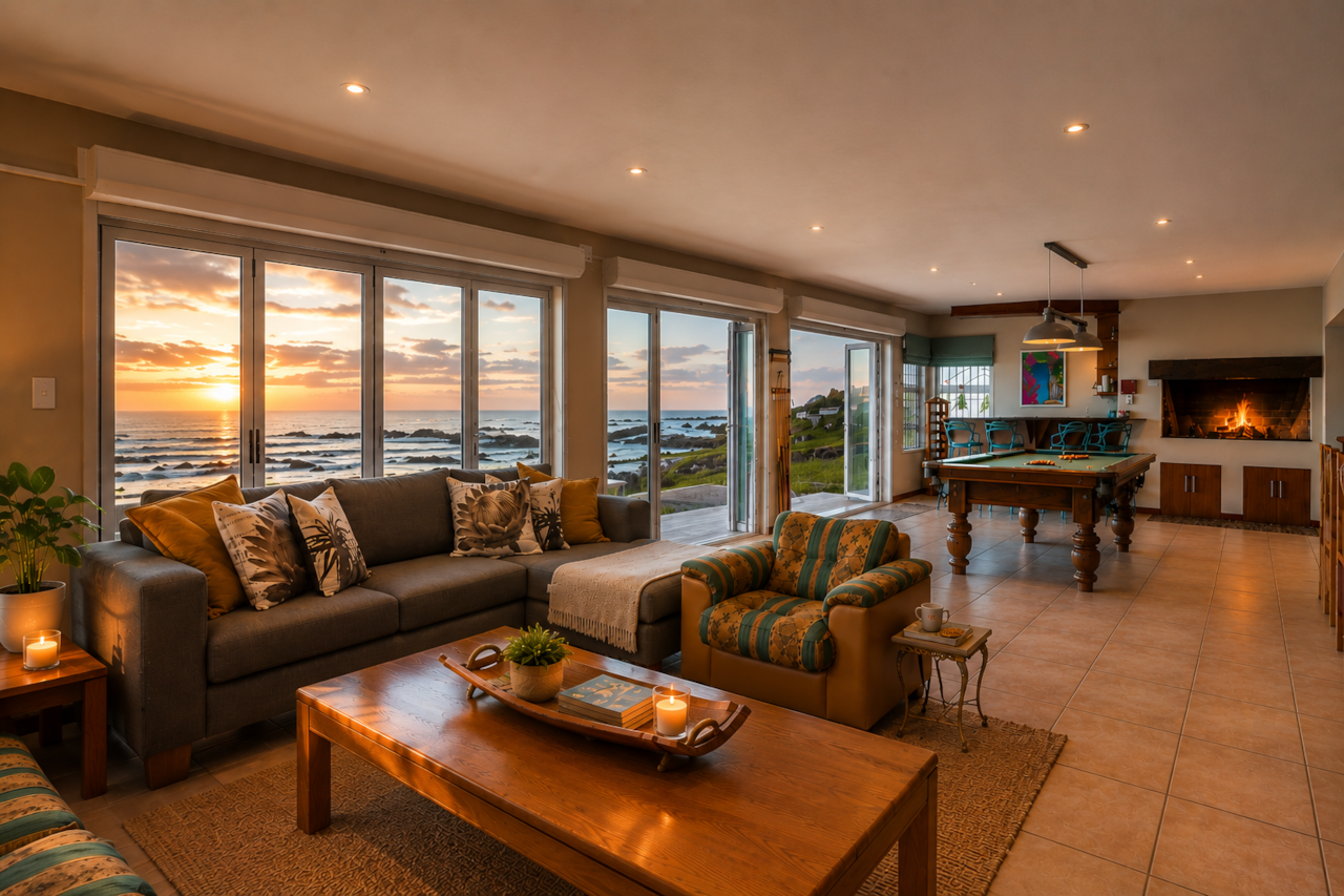 Sitting room & braai area